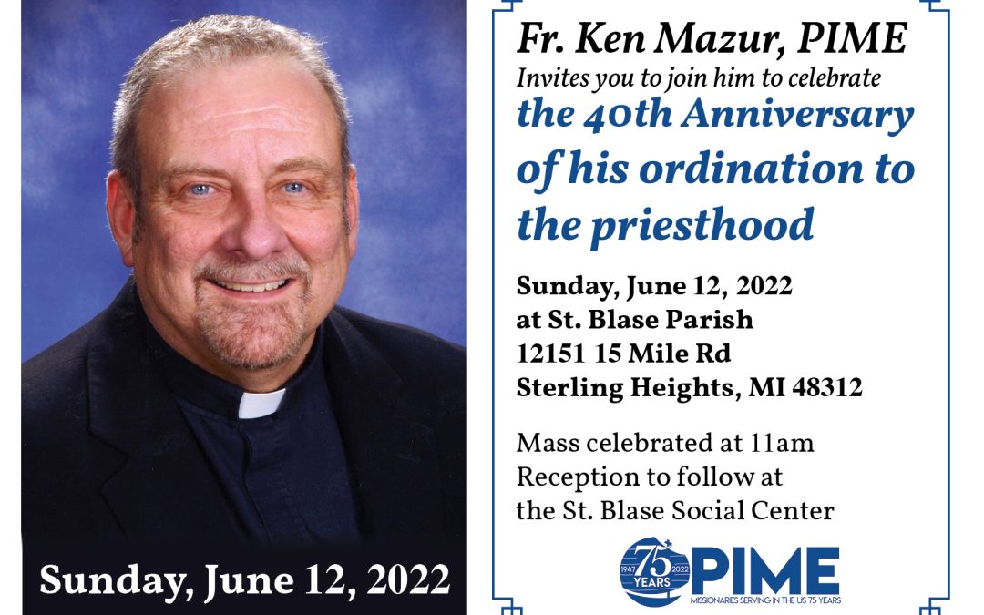 Fr. Ken Mazur’s 40 year Anniversary
