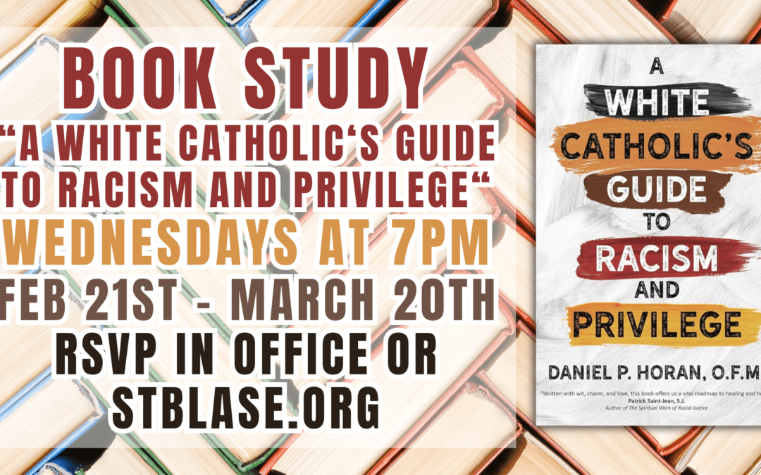 Book Study, “A White Catholic’s Guide to Racism and Privilege”