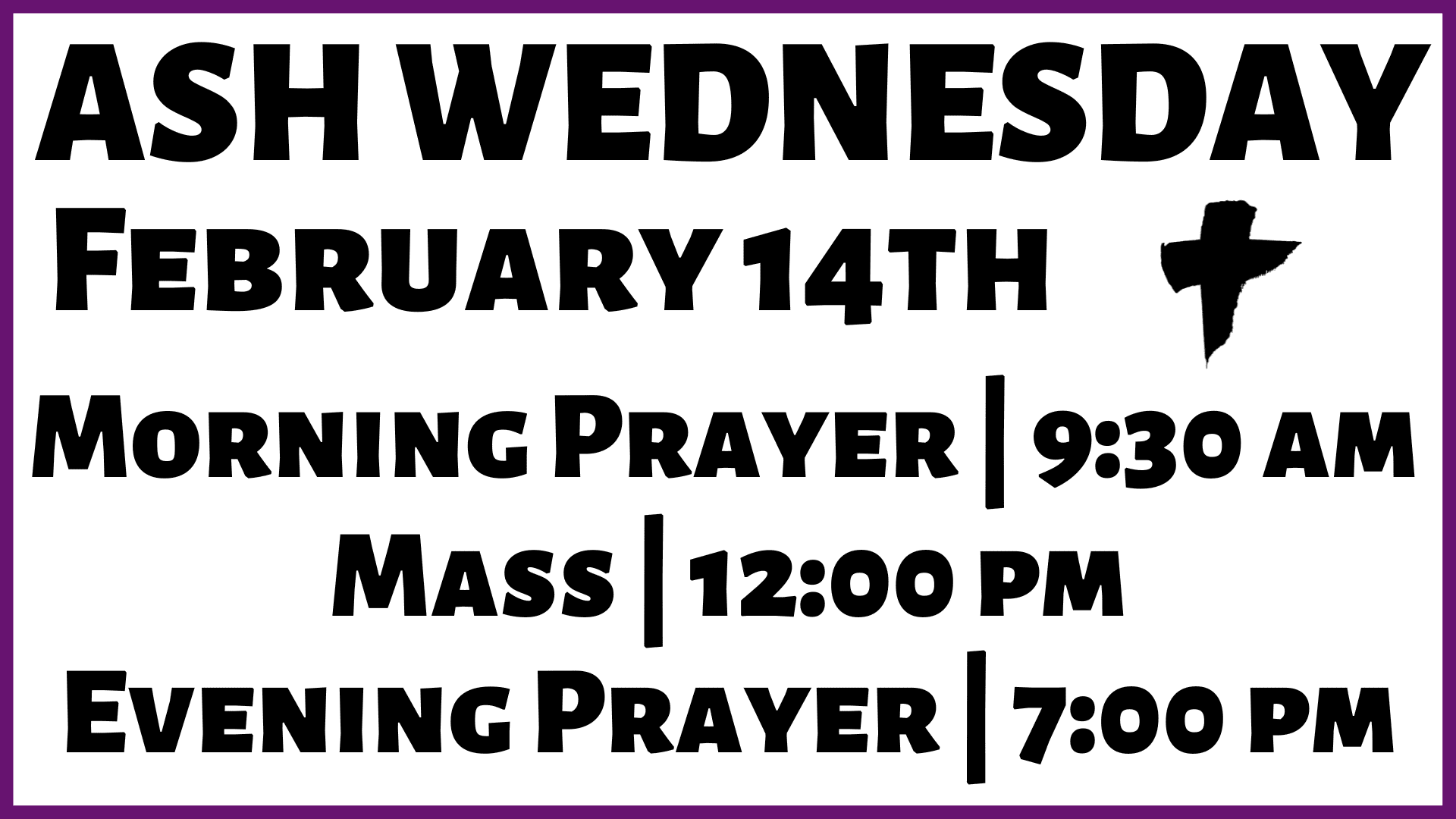 Ash Wednesday › St. Blase Catholic Church