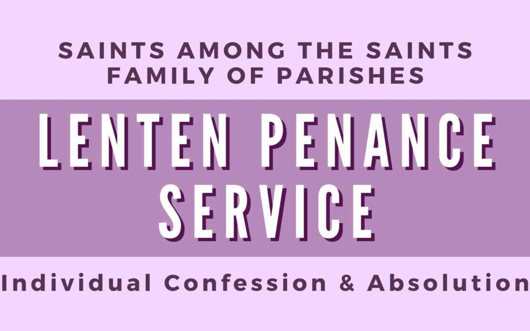 Lenten Penance Service