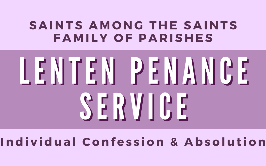 Lenten Penance Service