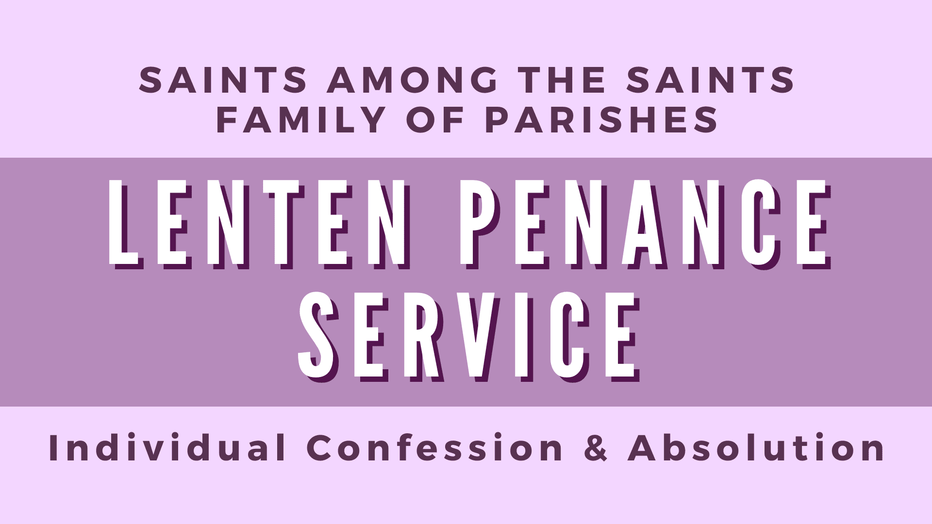 Lenten Penance Service