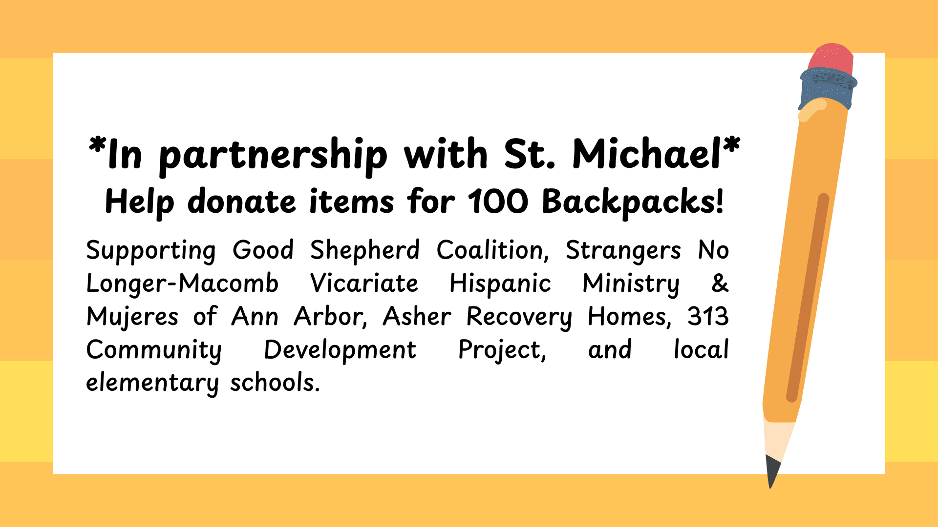 School Supplies Drive